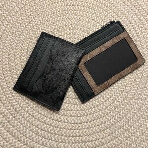 COACH passcode wallet + card wallet! 2 for 1